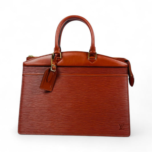 LOUIS VUITTON Epi Riviera Kenya Brown Handbag M48183