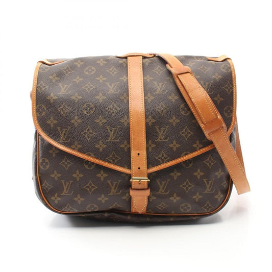 LOUIS VUITTON Monogram Saumur 35 Shoulder Bag M42254