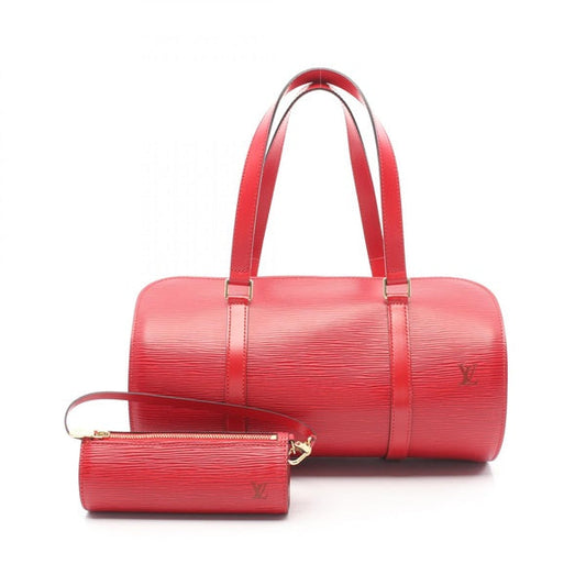LOUIS VUITTON Monogram Soufflot ?pi Castilian Red Handbag M52227
