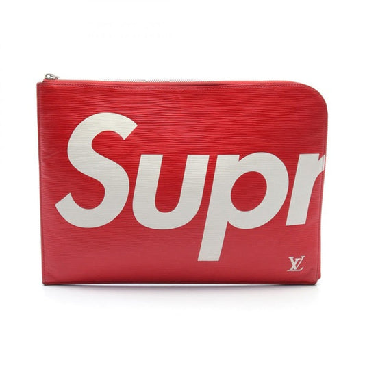 LOUIS VUITTON Monogram LOUIS VUITTON Monogram �~ Supreme Pochette Jour GM ?pi Clutch Bag M67722