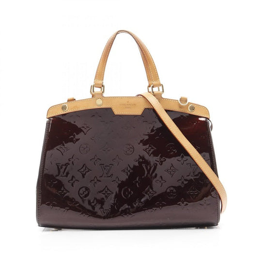 LOUIS VUITTON Monogram Bl?riot MM Monogram Vernis Amarante Handbag M91619