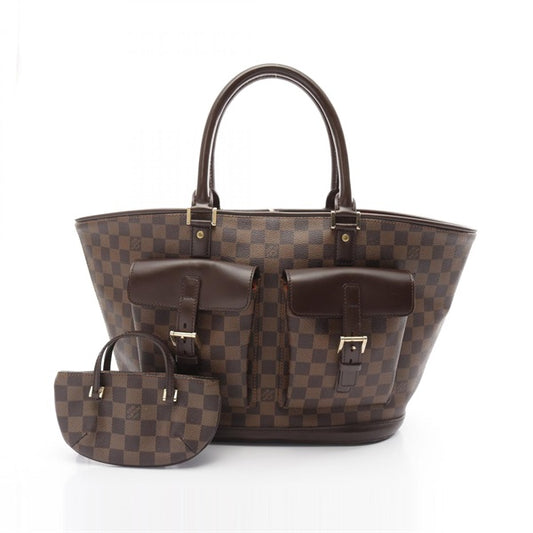 LOUIS VUITTON Damier Manosque GM Damier Ebene Handbag N51120