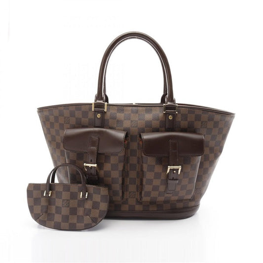 LOUIS VUITTON Damier Manosque GM Damier Ebene Handbag N51120