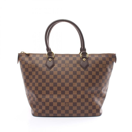 LOUIS VUITTON Damier Saleya MM Damier Ebene Tote Bag N51182