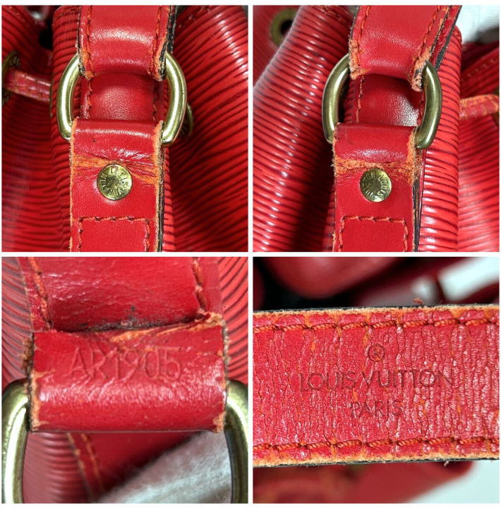 LOUIS VUITTON Epi Red Petit-Noe Shoulder Bag M44107