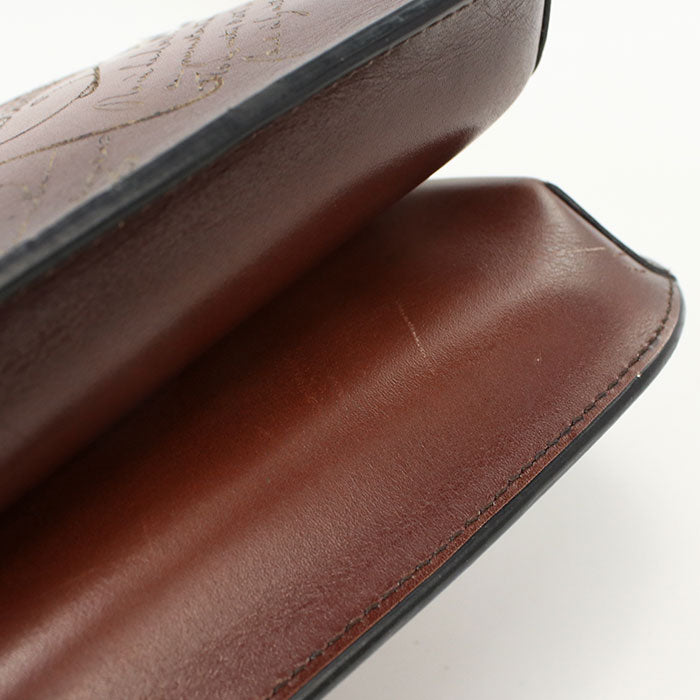 Berluti Sienna Messenger Bag Calligraphy Shoulder Bag leather mens