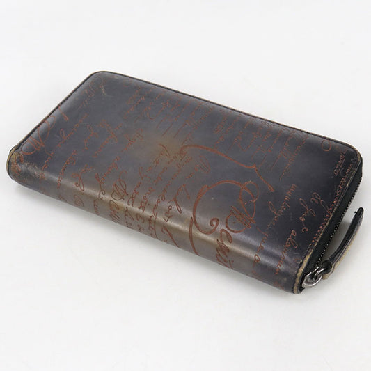 Berluti Itauba long zip wallet PurseZip Around/Venetian leather mens