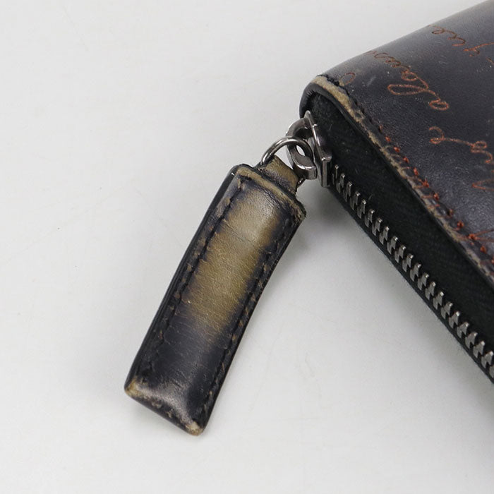 Berluti Itauba long zip wallet PurseZip Around/Venetian leather mens