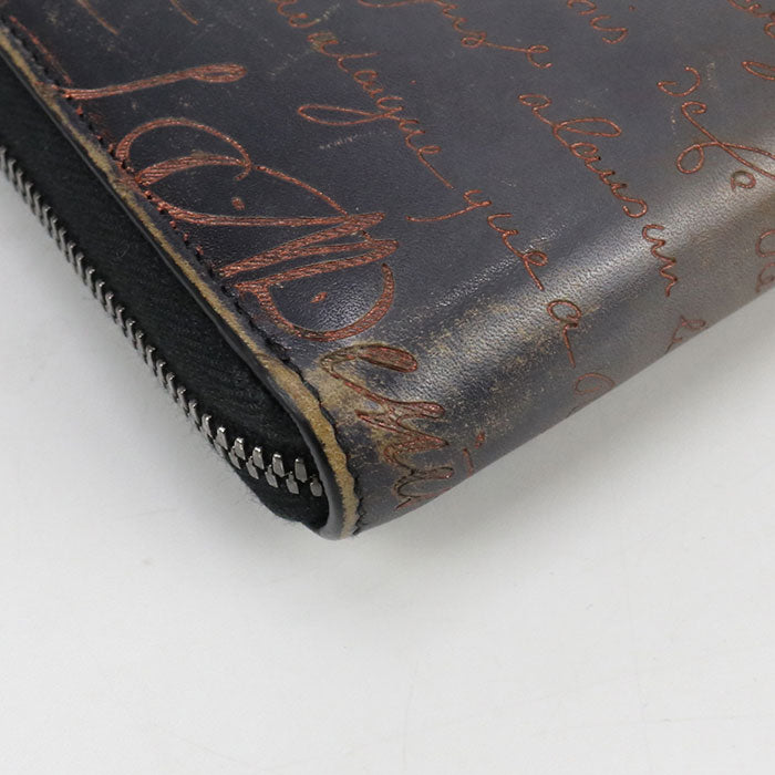 Berluti Itauba long zip wallet PurseZip Around/Venetian leather mens