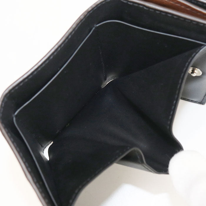 Berluti flap compact wallet Akajou Tri-fold wallet/Venetian leather Men's