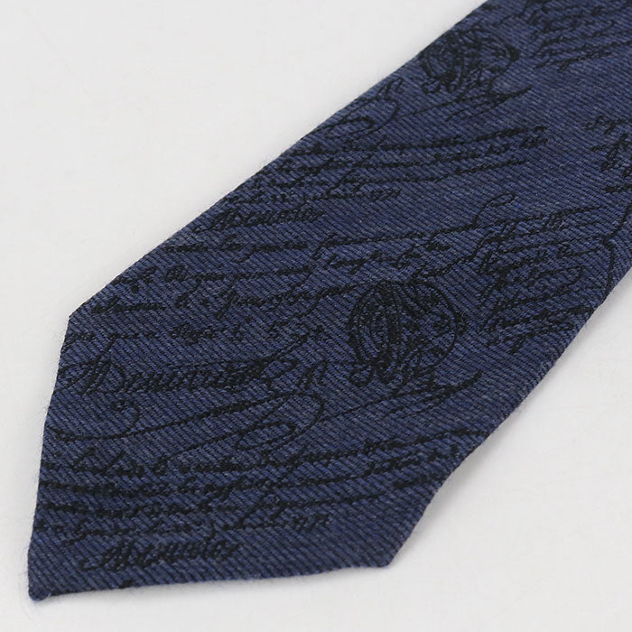 Berluti Scrit Pattern Thailand Classic tie silk Men's