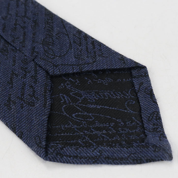 Berluti Scrit Pattern Thailand Classic tie silk Men's