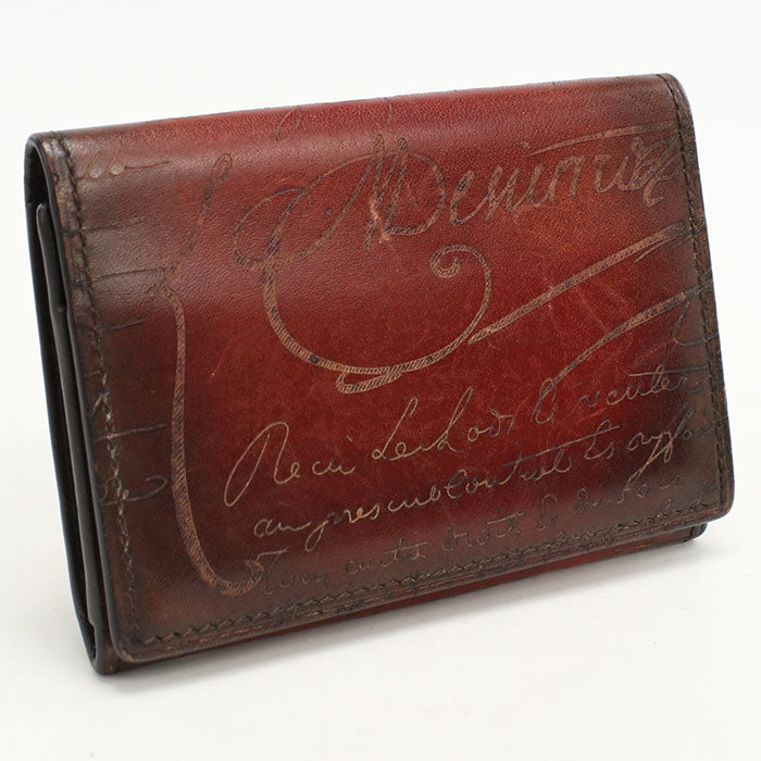 Berluti name card holder leather Men's