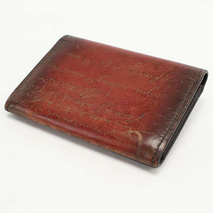 Berluti name card holder leather Men's