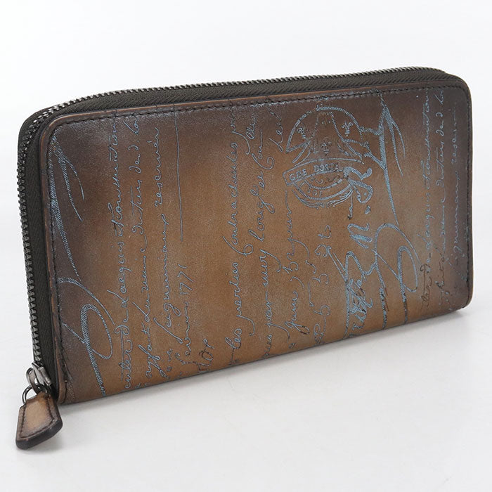 Berluti Long zip wallet Itauba PurseZip Around/Venetian leather Men's