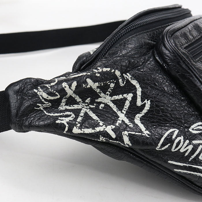 BALENCIAGA Belt bag Graffiti 529550 body bag leather Men