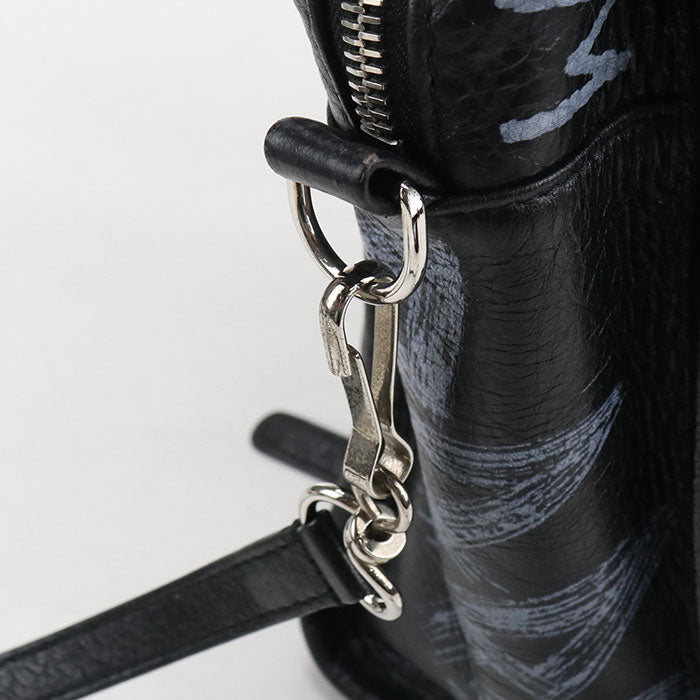 BALENCIAGA Bazaar Shopper XS 2WAY Graffiti 513989 Tote Bag leather Women