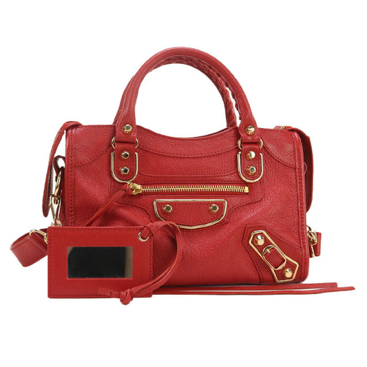 BALENCIAGA Classic Mini City BG94183 Handbag leather/Classic Mini City Women