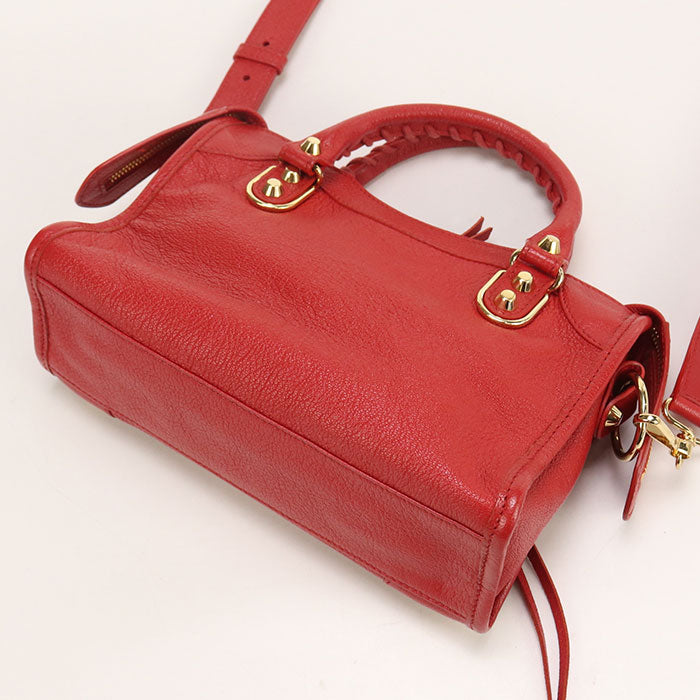BALENCIAGA Classic Mini City BG94183 Handbag leather/Classic Mini City Women