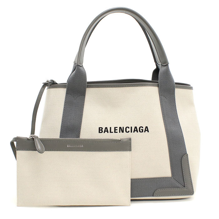 BALENCIAGA Navy cover small 339933 Tote Bag canvas Women