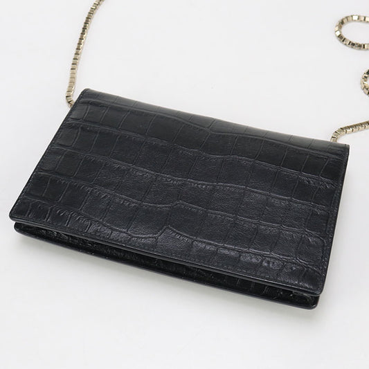 BALENCIAGA 444168 Chain wallet leather Women