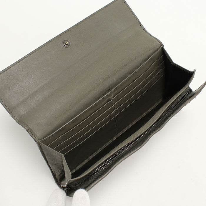 BOTTEGA VENETA Large flap wallet INTRECCIATO Purse folio / lambskin Women