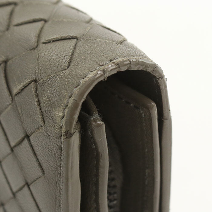 BOTTEGA VENETA Large flap wallet INTRECCIATO Purse folio / lambskin Women