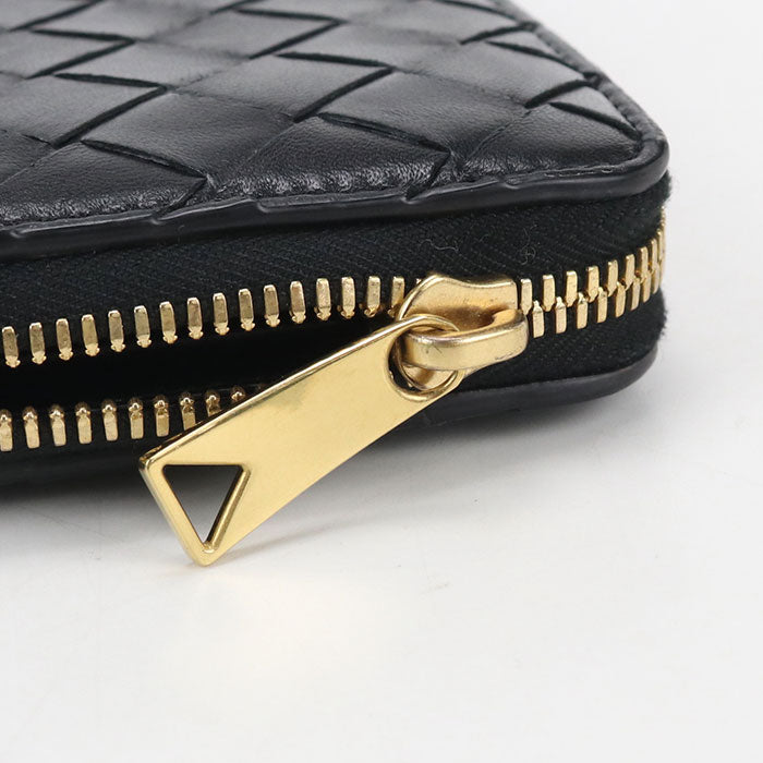 BOTTEGA VENETA Zip around wallet INTRECCIATO PurseZip Around Calfskin Men's