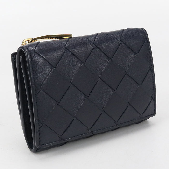 BOTTEGA VENETA INTRECCIATO Three fold wallet leather Women's