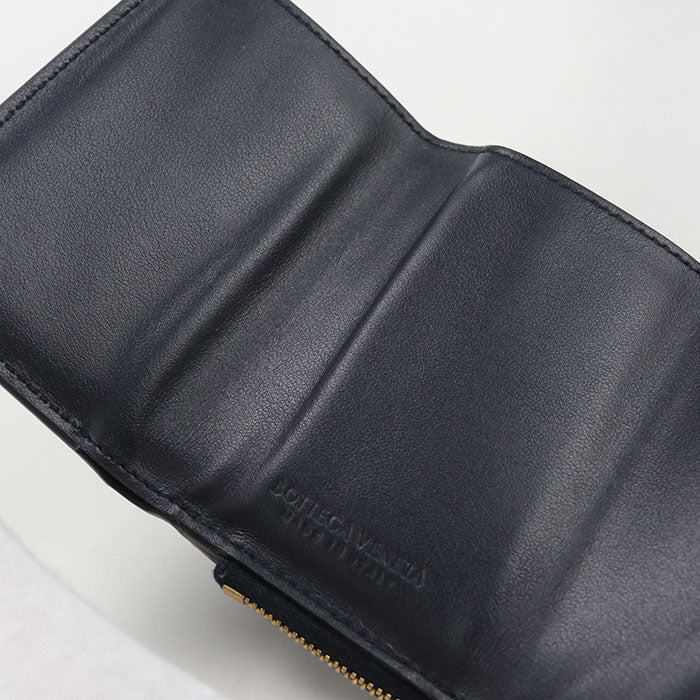 BOTTEGA VENETA INTRECCIATO Three fold wallet leather Women's