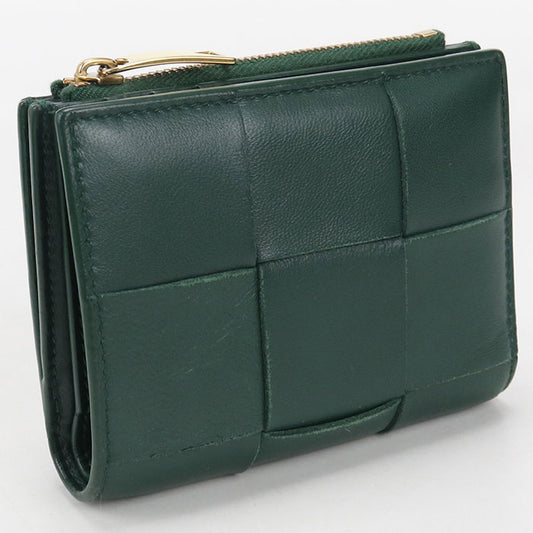 BOTTEGA VENETA Zipper Wallet Small cassette Folded wallet lambskin Women's