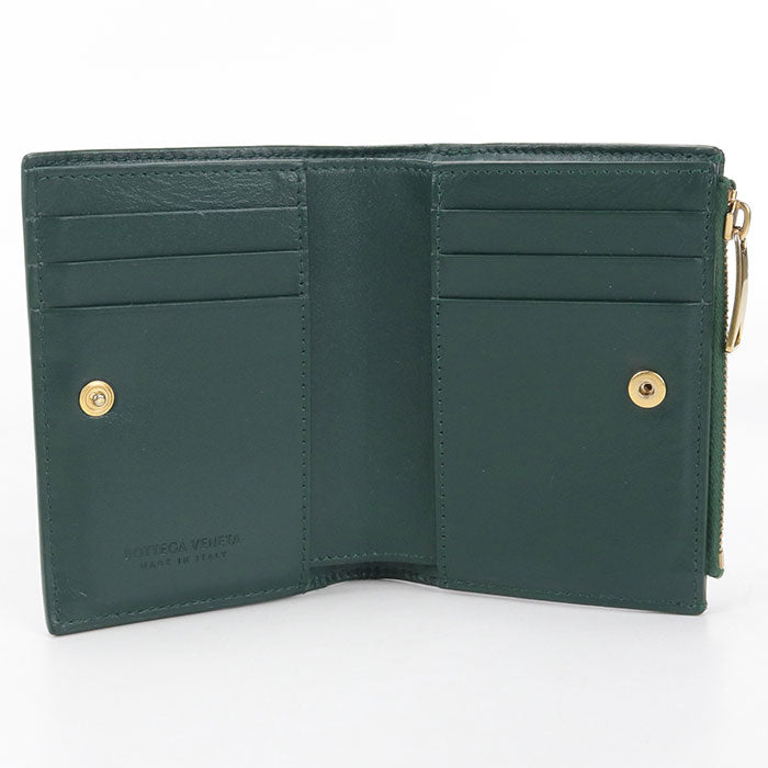 BOTTEGA VENETA Zipper Wallet Small cassette Folded wallet lambskin Women's