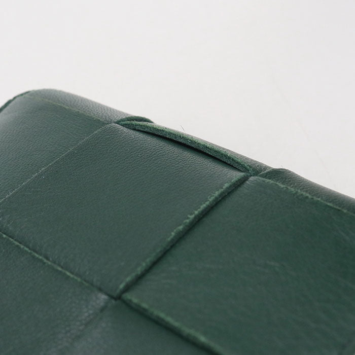 BOTTEGA VENETA Zipper Wallet Small cassette Folded wallet lambskin Women's