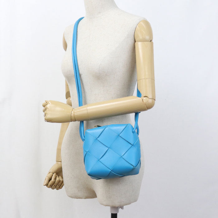 BOTTEGA VENETA mini cassette camera bag INTRECCIATO 701915 Diagonal shoulder bag Shoulder Bag lambskin Women