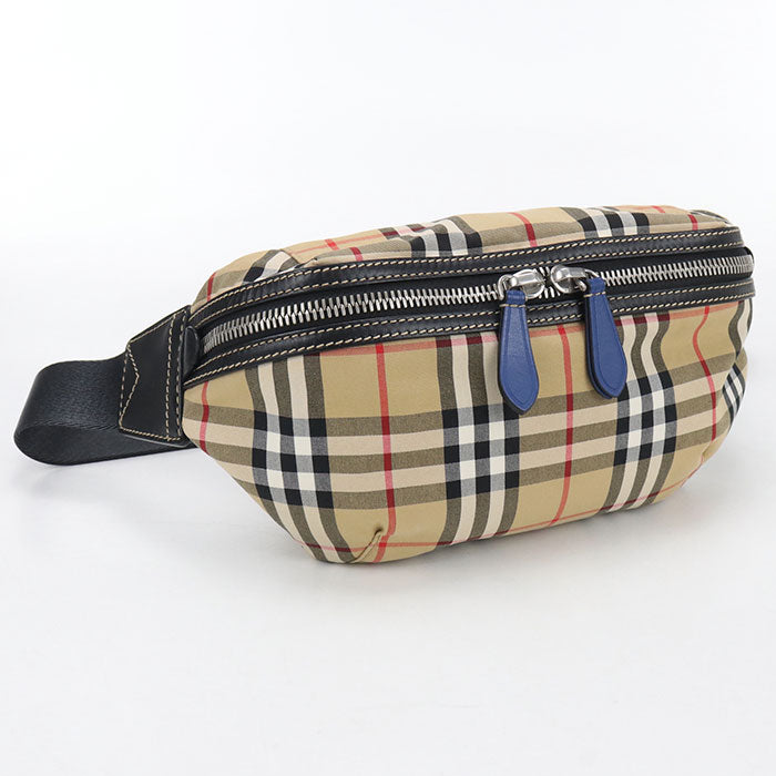 BURBERRY Belt bag Nova Check body bag cotton/polyester Men's