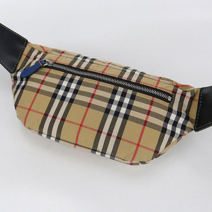 BURBERRY Belt bag Nova Check body bag cotton/polyester Men's