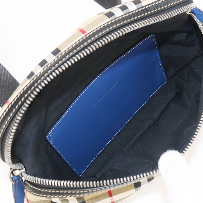 BURBERRY Belt bag Nova Check body bag cotton/polyester Men's