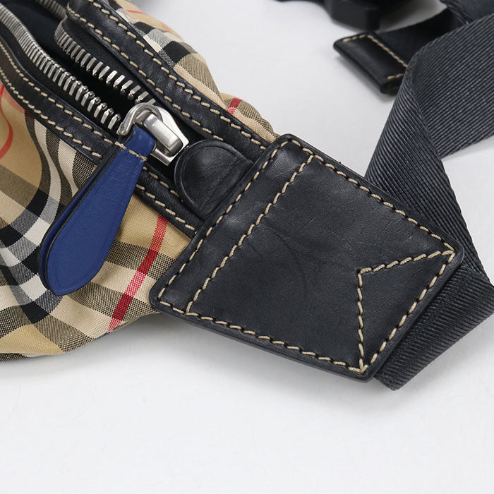 BURBERRY Belt bag Nova Check body bag cotton/polyester Men's