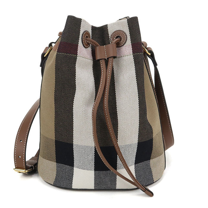 BURBERRY bucket Nova Check Diagonal shoulder bag Shoulder Bag canvas Women