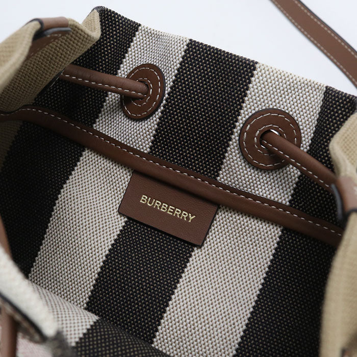 BURBERRY bucket Nova Check Diagonal shoulder bag Shoulder Bag canvas Women