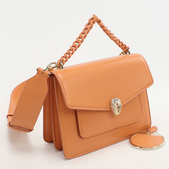 BVLGARI 2WAY Serpenti Forever Shoulder Bag leather Women's