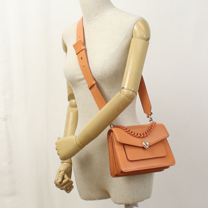BVLGARI 2WAY Serpenti Forever Shoulder Bag leather Women's