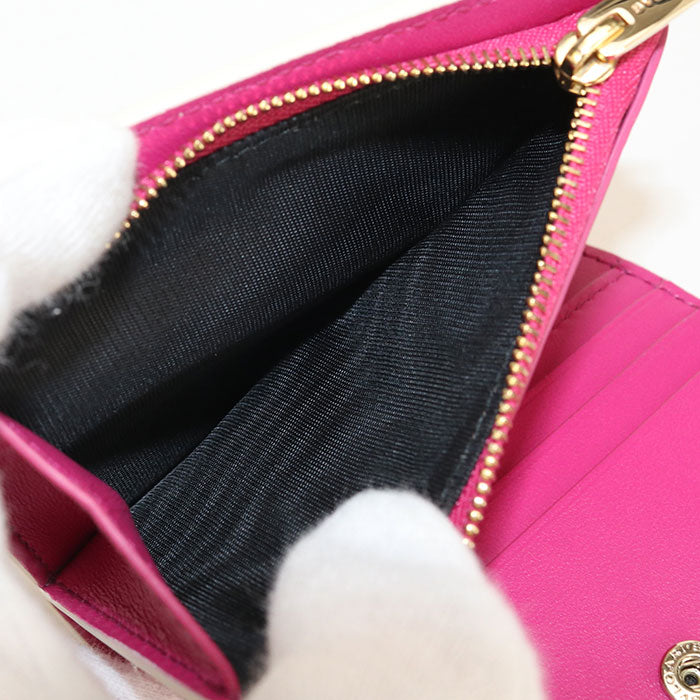 BVLGARI Logo mania Bifold Wallet Calfskin Women