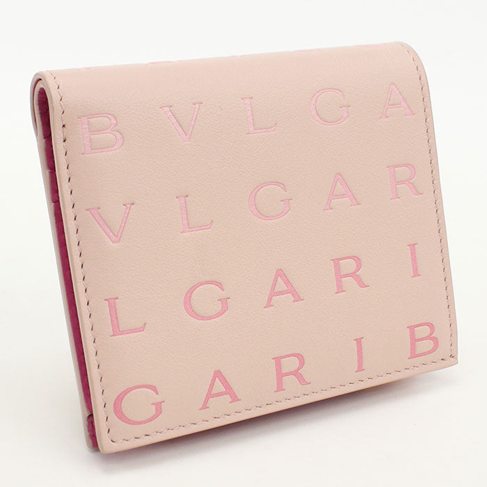 BVLGARI Logo mania Bifold Wallet Calfskin Women
