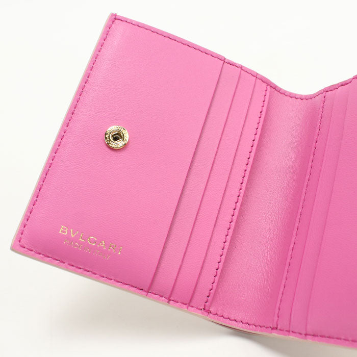 BVLGARI Logo mania Bifold Wallet Calfskin Women