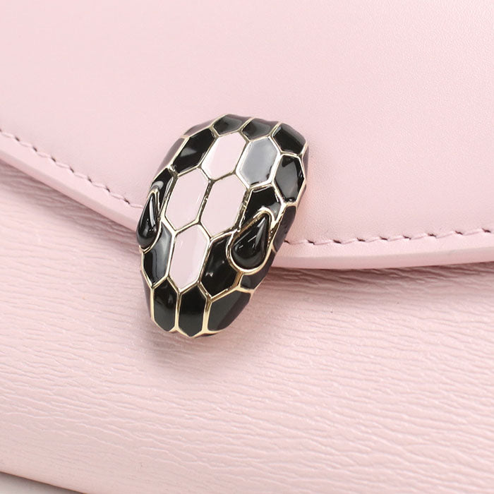 BVLGARI Serpenti Forever Three fold wallet Calfskin Women's