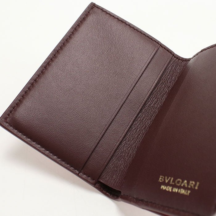 BVLGARI Serpenti Forever Three fold wallet Calfskin Women's