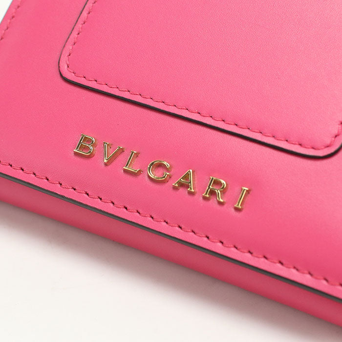 BVLGARI Serpenti Forever Three fold wallet Calfskin Women's