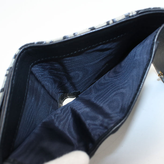 Dior Lotus wallet saddle S5652CTZQ_M928 Tri-fold wallet Jacquard Women