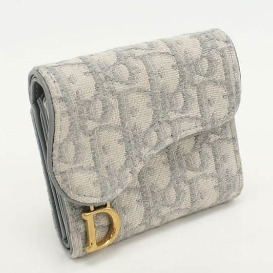 Dior Lotus wallet saddle S5652CTZQ_M932 Tri-fold wallet Jacquard Women